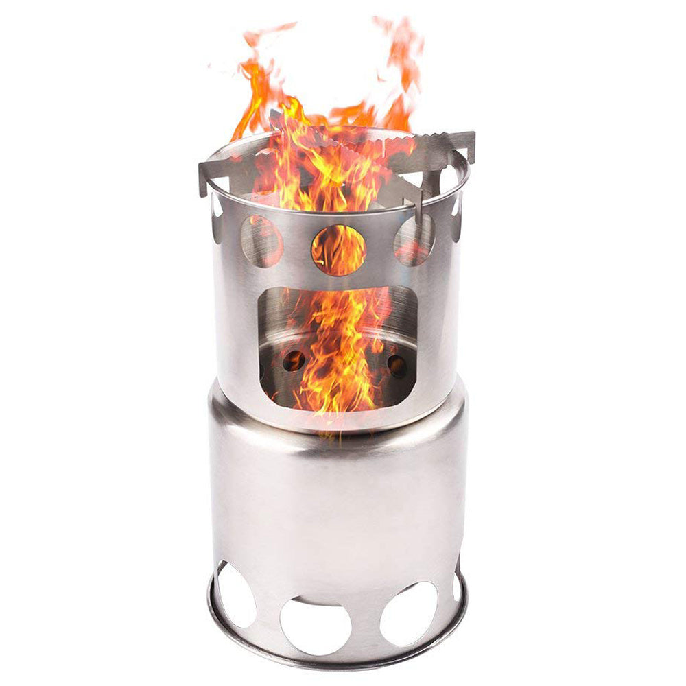 Compact Wood-Fired Stove for the Wild