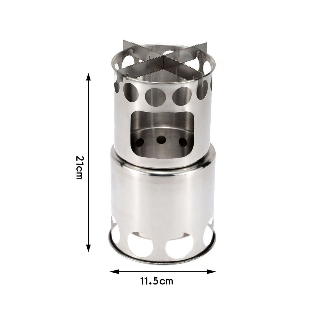 Compact Wood-Fired Stove for the Wild