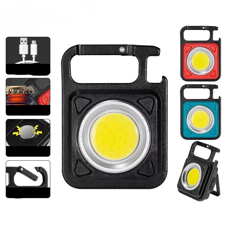 GlowMate Mini – Rechargeable LED Keychain Torch (500mAh)
